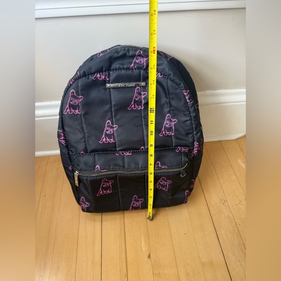 Betsey Johnson | Black & Pink Frenchie Backpack | Cute & Quirky - Picture 6 of 6